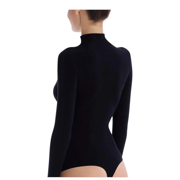 Commando Women's Ballet Long Sleeve Mockneck Bodysuit Black Size XS NWOT - Picture 4 of 11